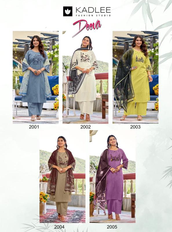 Kadlee deeva 3pcs american crepe kurtis wholesale